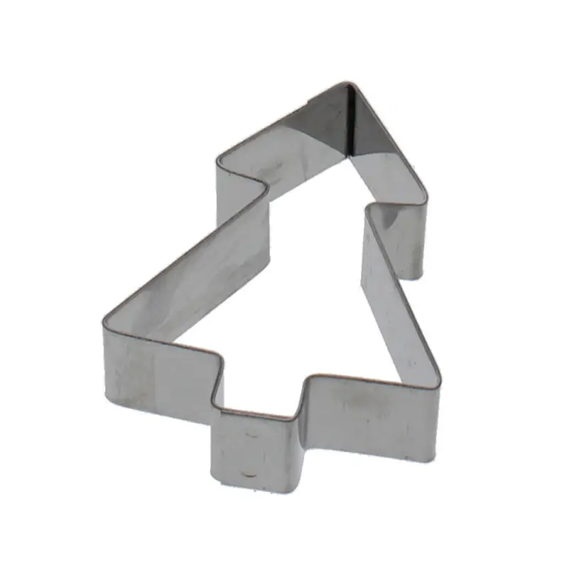 Direct Beschikbaar Gobel uitsteekvorm kerstboom 6 x 4,5 cm rvs