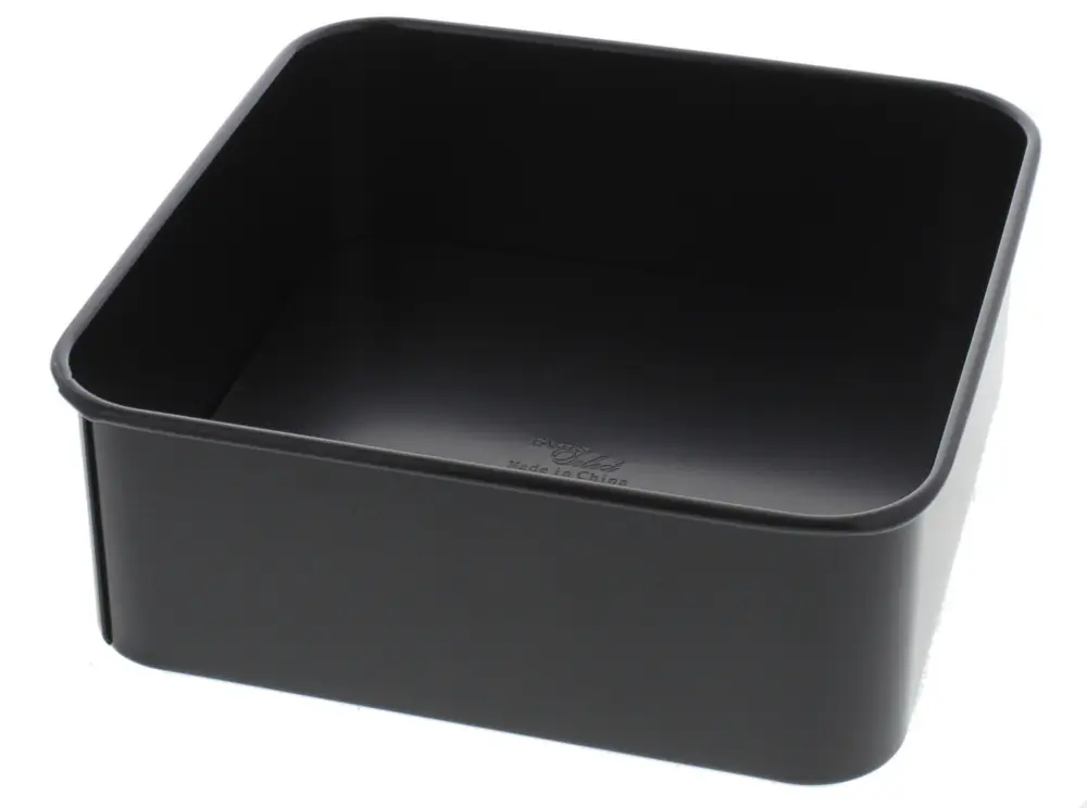 Direct Verzonden Oldenhof Bakers Select vierkant bakblik met losse bodem 20,5 x 20,5 staal zwart