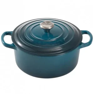 Finale Uitverkoop Le Creuset Signature braadpan 2,4 liter ø 20 cm gietijzer Deep Teal