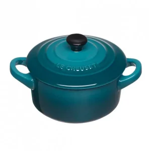 Le Creuset minipan ø 10 cm aardewerk Deep Teal Favoriet