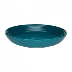 Le Creuset diep bord ø 22 cm aardewerk Deep Teal Betaalbaar