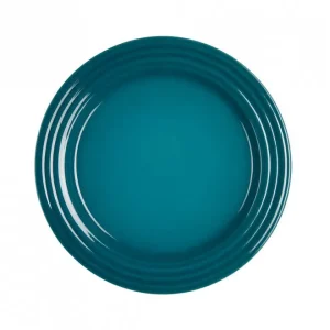 Le Creuset dessertbord ø 22 cm aardewerk Deep Teal Goedkoop