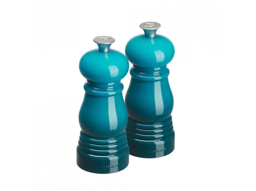Betrouwbaar Le Creuset peper- en zoutmolen 11 cm kunststof Deep Teal 2-delig