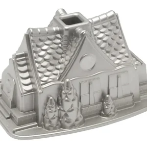 Nordic Ware bakvorm gingerbreadhuis 2,1 liter aluminium glans Express Levering