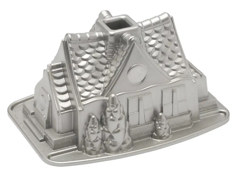 Nordic Ware bakvorm gingerbreadhuis 2,1 liter aluminium glans Express Levering