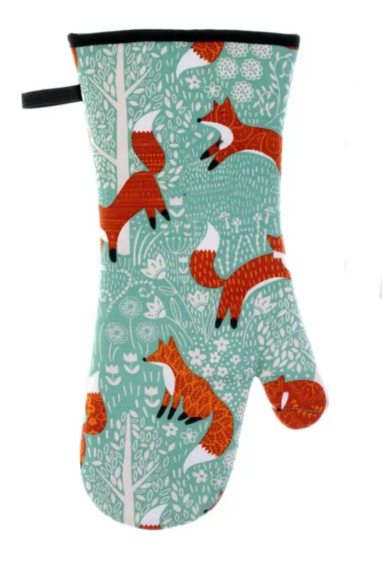 Gereduceerde Prijs Ulster Weavers Foraging Fox ovenwant katoen blauw
