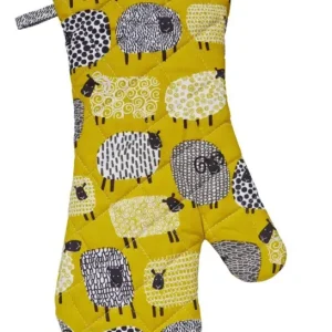 Ulster Weavers Dotty Sheep ovenwant katoen geel Speciale Aanbieding