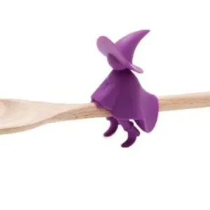 Ototo Agatha lepelhouder en stoomaflater 7,6 cm silicone paars Merkproduct