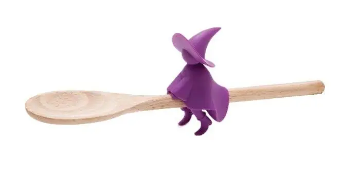 Ototo Agatha lepelhouder en stoomaflater 7,6 cm silicone paars Merkproduct