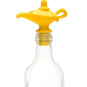 Peleg Oiladdin schenktuit en stopper 9 cm silicone geel Aanbieding