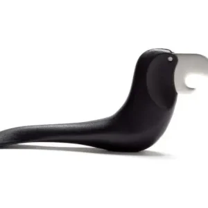 Alleen Vandaag Peleg Beerdy flessenopener 10,5 cm kunststof/rvs zwart
