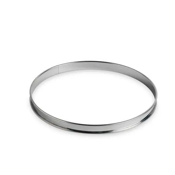 Gobel lage open taartring met rolranden ø 24 cm rvs Merkproduct