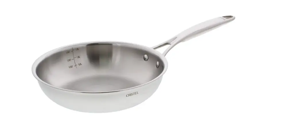 Cristel Castel'Pro Ultraply hoge koekenpan ø 22 cm rvs Seizoensaanbieding