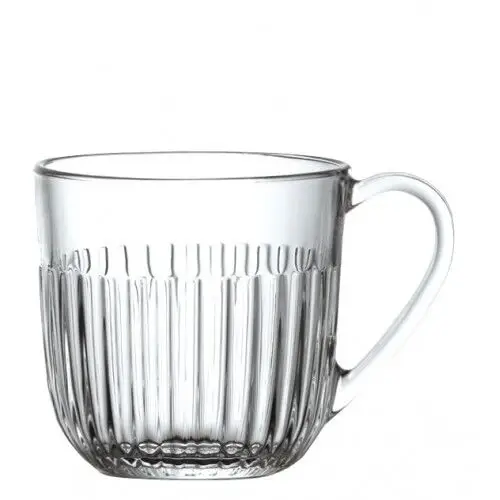 La Rochère Quessant koffieglas met oor en ribbel 270 ml glas Bestel Nu
