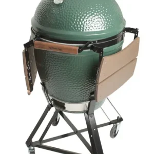 Op = Op Big Green Egg Large barbecue ø 47 cm keramiek groen met onderstel en hoes