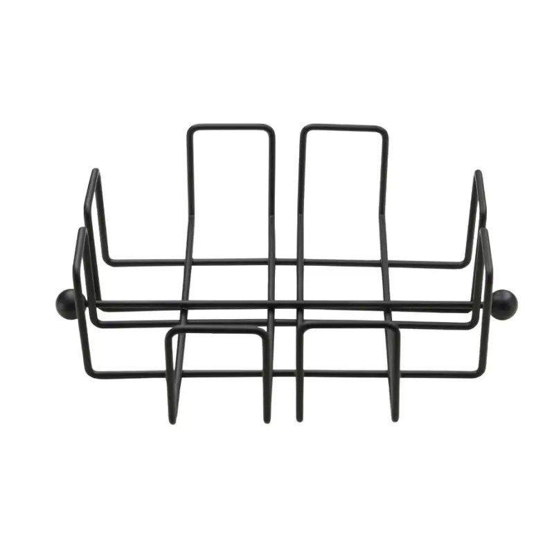 Hoge Kwaliteit Point-Virgule servethouder 19,5 x 19,5 x 6 cm rvs zwart