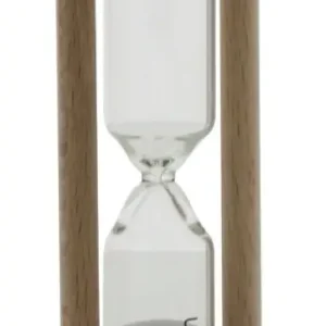 Oldenhof zandloper 10 cm 5 minuten hout naturel Direct Verzonden
