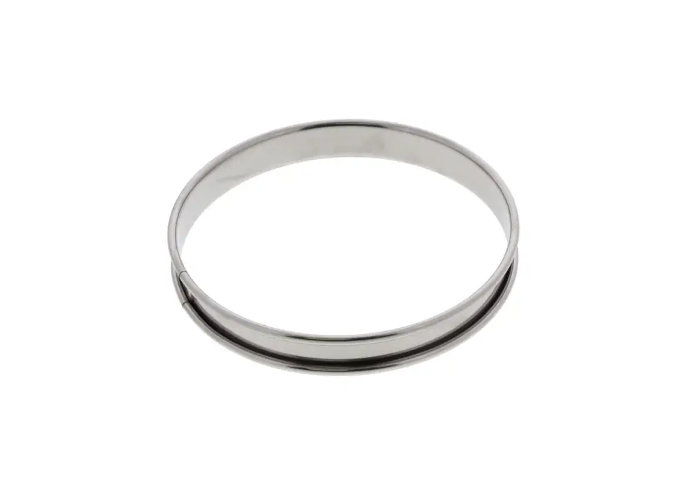 Meest Verkocht De Buyer lage taartring met rand ø 14 cm 2 cm hoog rvs