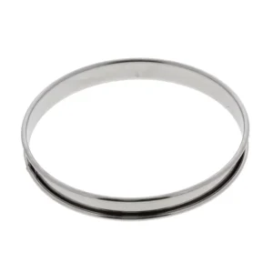 Lage Prijs De Buyer lage taartring met rand ø 16 cm 2 cm hoog rvs