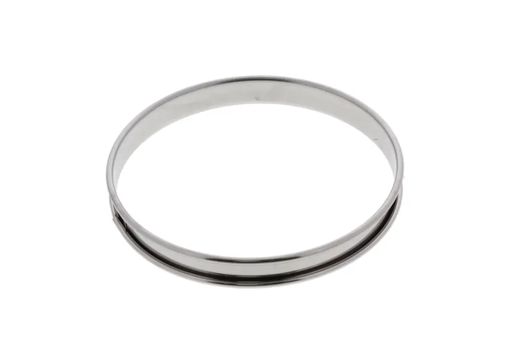 Lage Prijs De Buyer lage taartring met rand ø 16 cm 2 cm hoog rvs