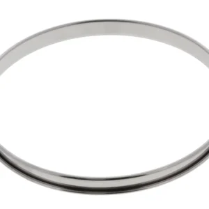 Snelle Levering De Buyer lage taartring met rand ø 24 cm 2 cm hoog rvs