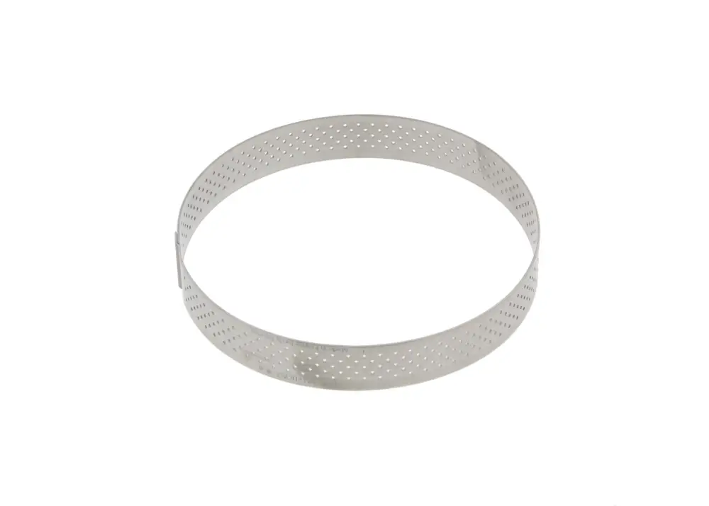 De Buyer geperforeerde taartring ø 12,5 cm 2 cm hoog rvs Snelle Levering