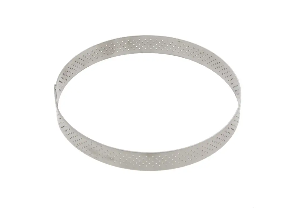 Betrouwbaar De Buyer geperforeerde taartring ø 15,5 cm 2 cm hoog rvs