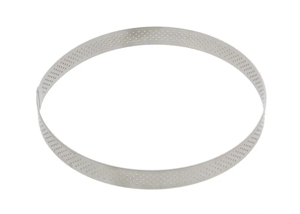 De Buyer geperforeerde taartring ø 18,5 cm 2 cm hoog rvs Shop Nu