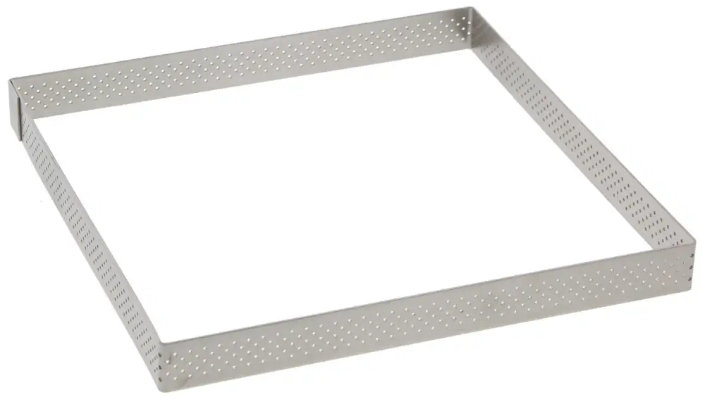 Direct Verzonden De Buyer geperforeerde taartring vierkant 20 x 20 cm 2 cm ho