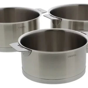 Shop Nu Cristel Strate Removable set kookpannen rvs 3-delig