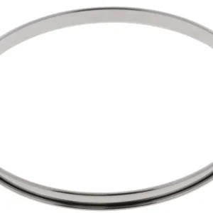 De Buyer lage taartring met rand ø 28 cm 2 cm hoog rvs Gereduceerde Prijs