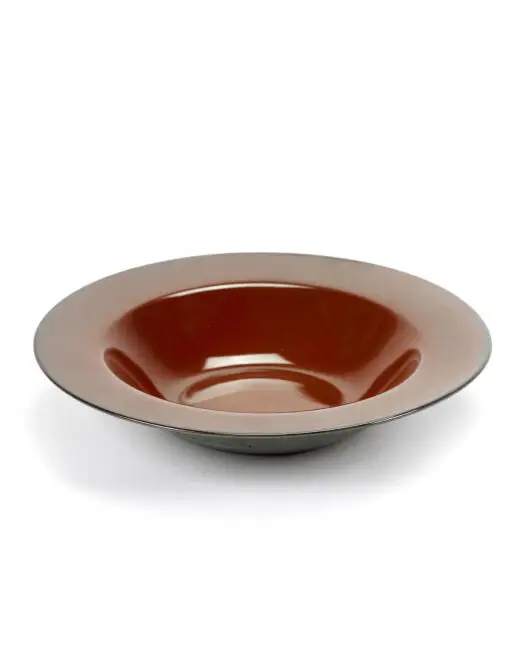 Serax Terres de Rêves diep bord ø 27 cm stoneware rust Goedkoop