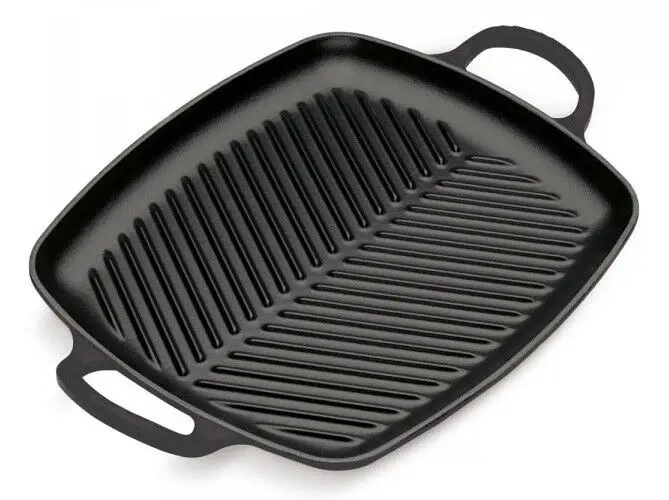 Weekendaanbieding Le Creuset rechthoekige grill 30 cm gietijzer mat zwart