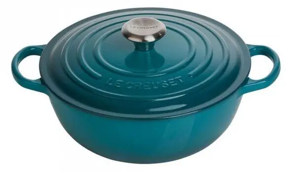 Le Creuset wok-braadpan 4,1 liter ø 26 cm gietijzer Deep Teal Aanbieding