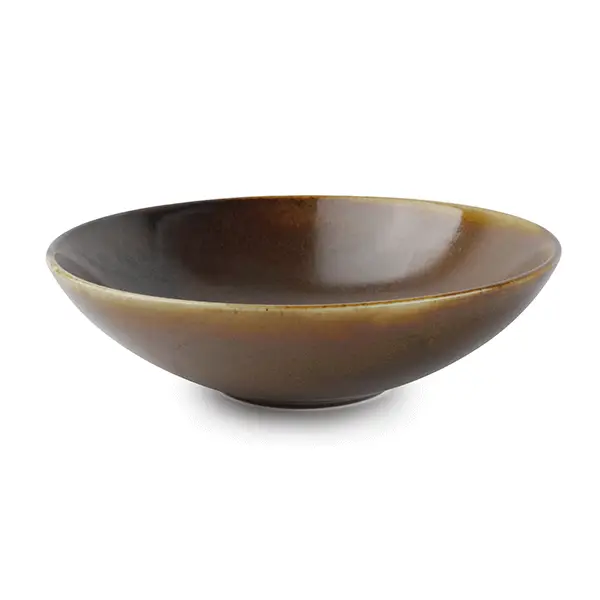 Fine2Dine Escura diep bord ø 20,5 cm porselein bruin Seizoensaanbieding