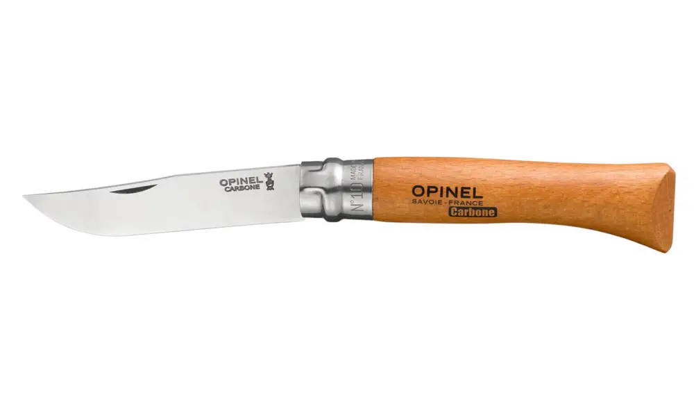 Opinel Carbone No.10 zakmes 23 cm koolstofstaal hout Laatste Kans