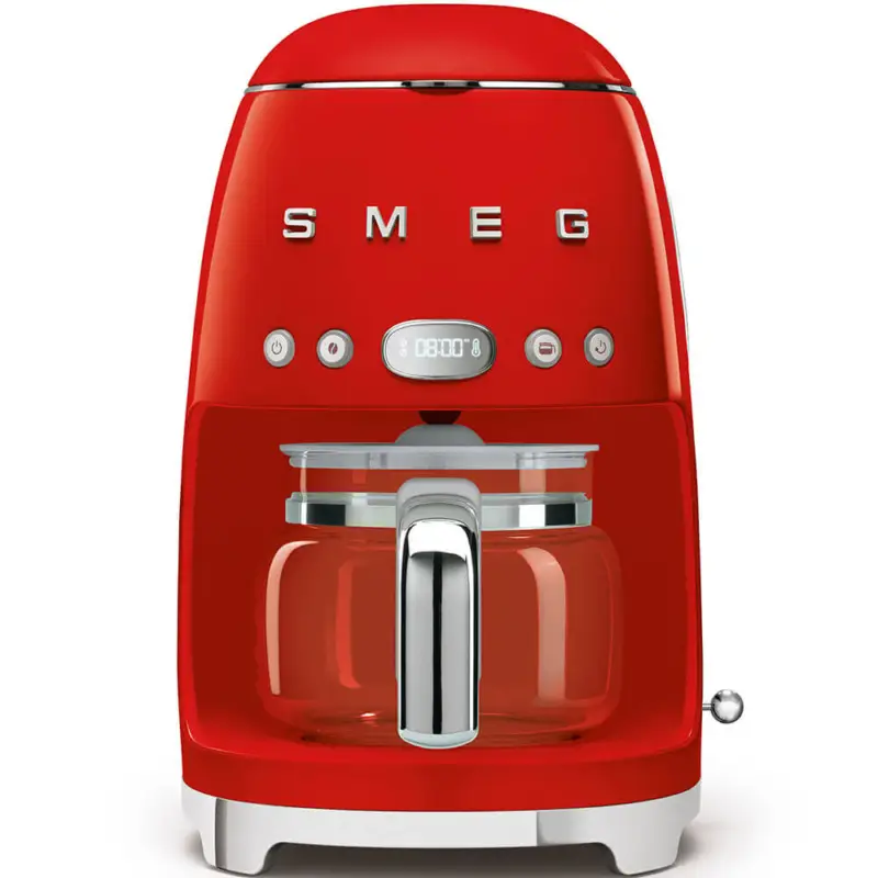 SMEG 50's style koffiezetapparaat kunststof rood Bestel Nu