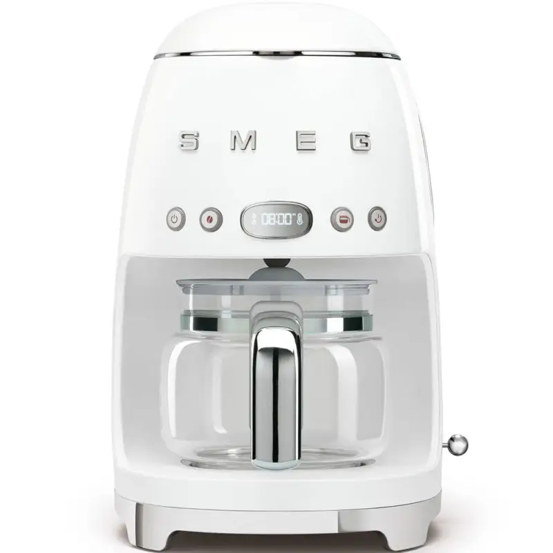 SMEG 50's style koffiezetapparaat kunststof wit Finale Uitverkoop