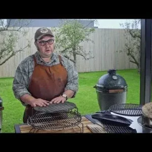 Big Green Egg EGGspander System Perforated Half Grid voor Large Aanbieding