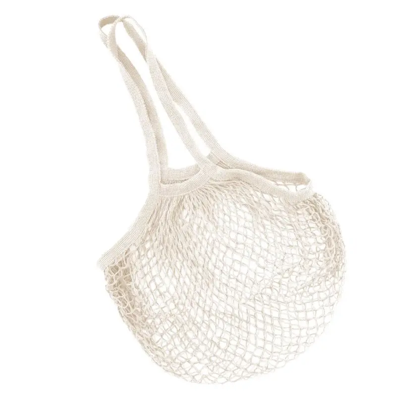 Fabrieksprijs Point-Virgule Parijse nettas met lange handvatten 45 x 33 cm crème