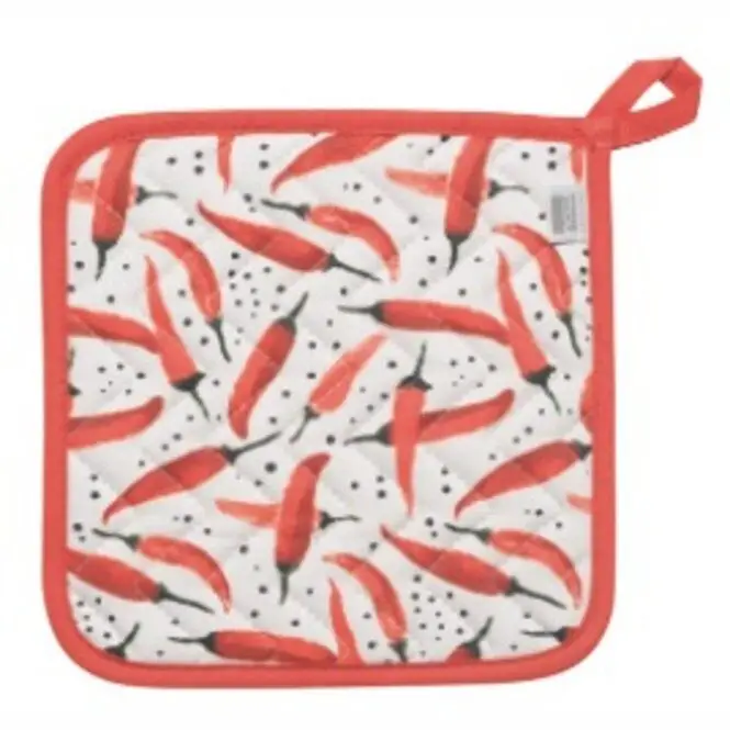 Now Designs Red Pepper pannenlap 20 x 20 cm katoen rood Goedkoop