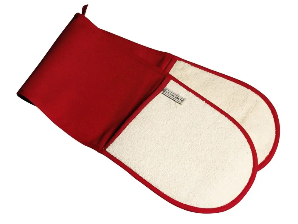 Aanbieding Le Creuset dubbele ovenwant 86 cm katoen rood