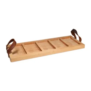 Bowls and Dishes Puur Hout serveerplank 5-vaks beukenhout Favoriet