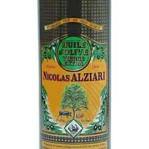 Merkproduct Nicolas Alziari truffel-olijfolie Diamond Noir blik 250 ml