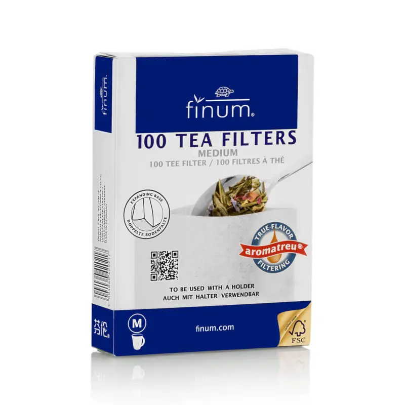 Finum theefilters maat M papier 100 stuks Weekendaanbieding