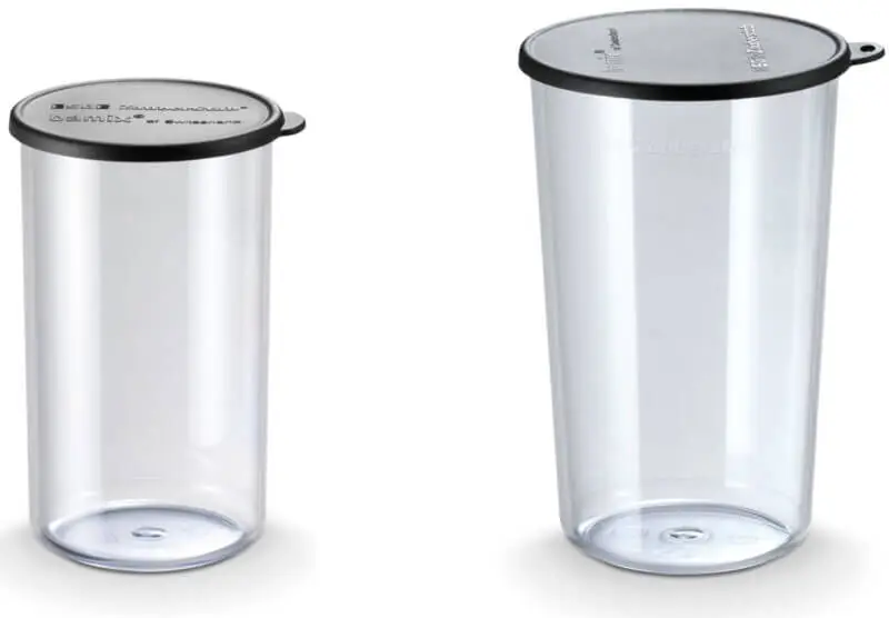 Bamix mengbeker set 400 + 600 ml kunststof zwart Exclusieve Aanbieding
