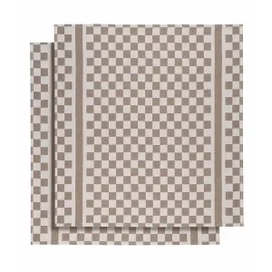Nieuw De Witte Lietaer Groom-a theedoek 70 x 65 cm katoen champignon