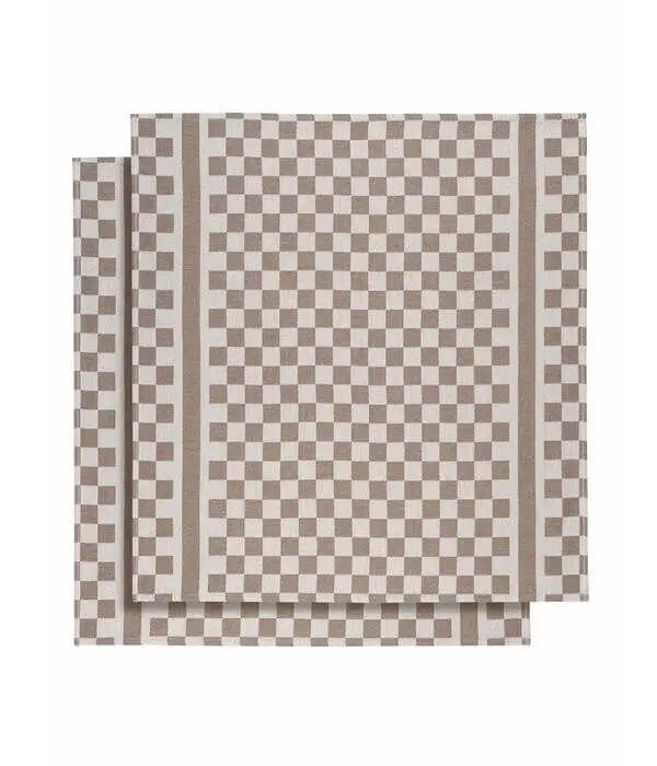 Nieuw De Witte Lietaer Groom-a theedoek 70 x 65 cm katoen champignon