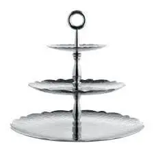Rechtstreeks Van De Fabrikant Alessi MW52/3 Dressed etagère 3-laags ø 35 cm rvs
