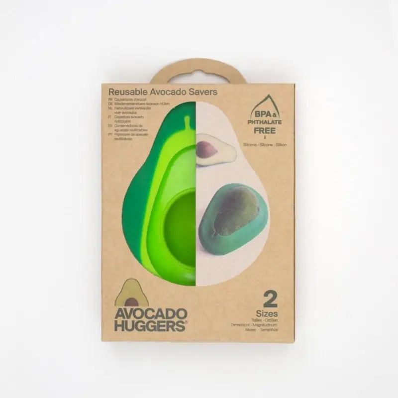 Food Huggers Avocado hugger vorm silicone groen 2 stuks Direct Beschikbaar